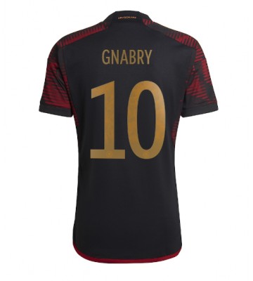 Maillot de foot Allemagne Serge Gnabry #10 Extérieur Monde 2022 Manches Courte